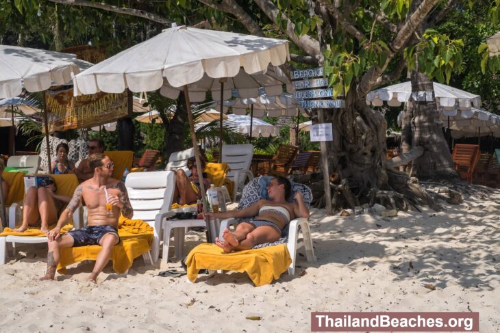 Long Beach on Phi Phi Don is a typical tourist beach