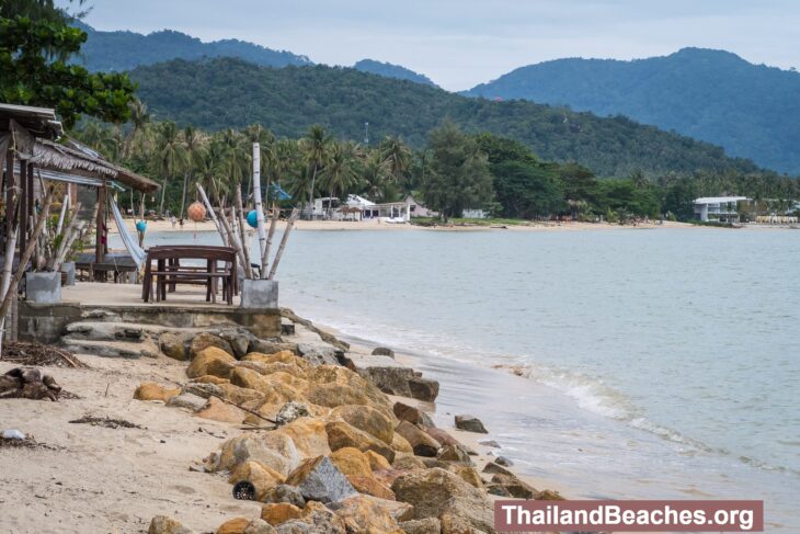 At Ao Ban Thai, the shade disappears by midday