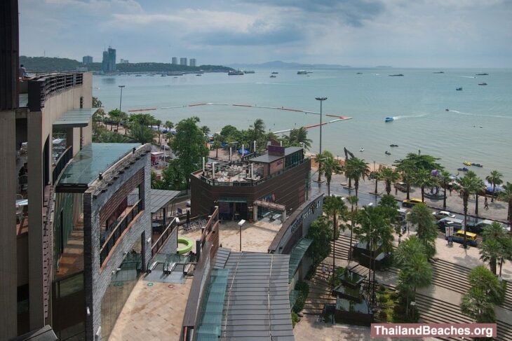 View of Pattaya Beach from Central Festival Mall