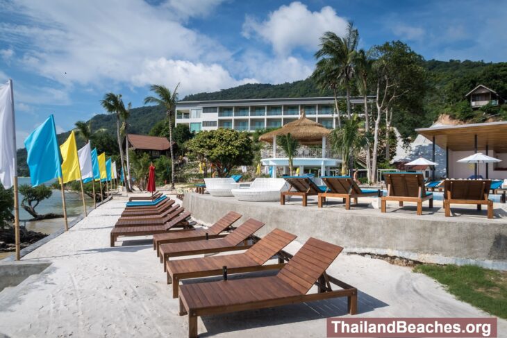 Haad Rin Nai Beach: not ideal for swimming