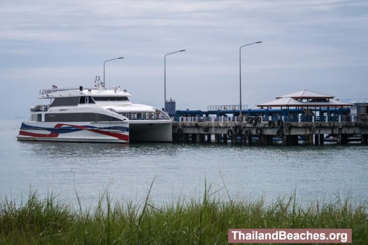 The Port and Largest Town on Koh Phangan